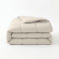 Bettdecke ohne Bezug (100 % Perkal-Baumwolle), Beige