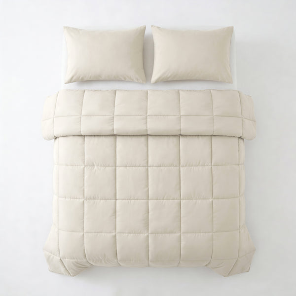 Lazy Dekbed Percale Beige