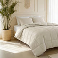 Perkal-Kissenbezug, 2er-Pack, Beige, 60 x 70