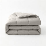 Bettdecke ohne Bezug (100 % Perkal-Baumwolle) Taupe