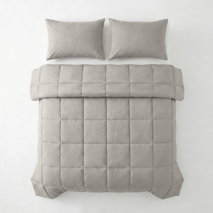 Dekbed Zonder Overtrek (100% Percale Katoen) Taupe
