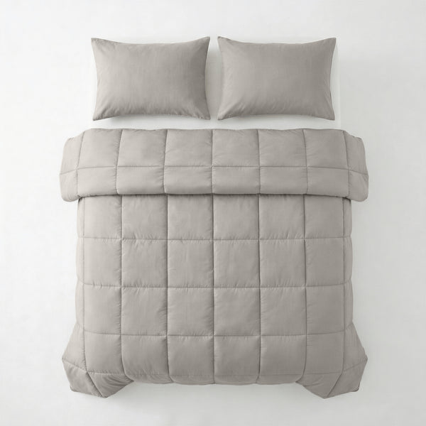 Dekbed Zonder Overtrek (100% Percale Katoen) Taupe