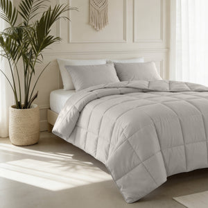 Dekbed Zonder Overtrek (100% Percale Katoen) Taupe