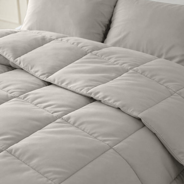 Dekbed Zonder Overtrek (100% Percale Katoen) Taupe
