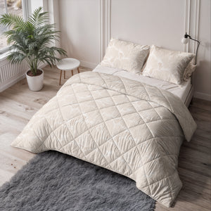 Dekbed Zonder Overtrek - Zeke Beige (100% Katoen)