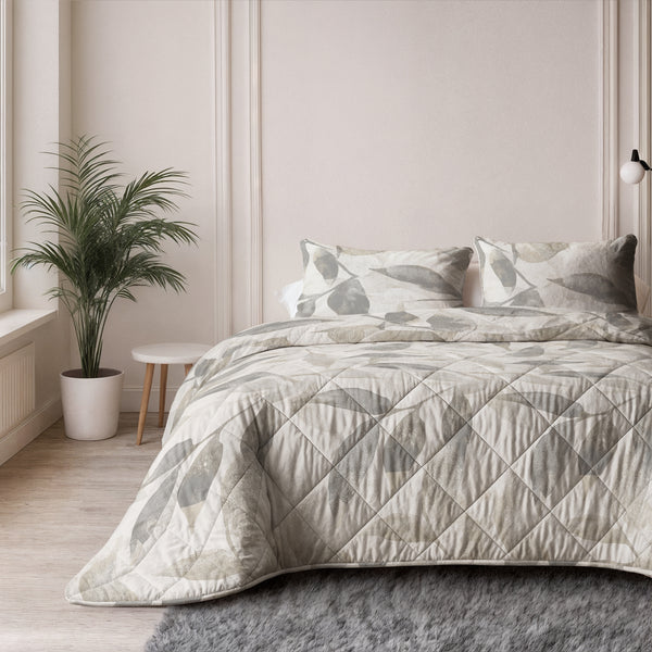 Dekbed Zonder Overtrek - Misty Beige/Grijs (100% Katoen)