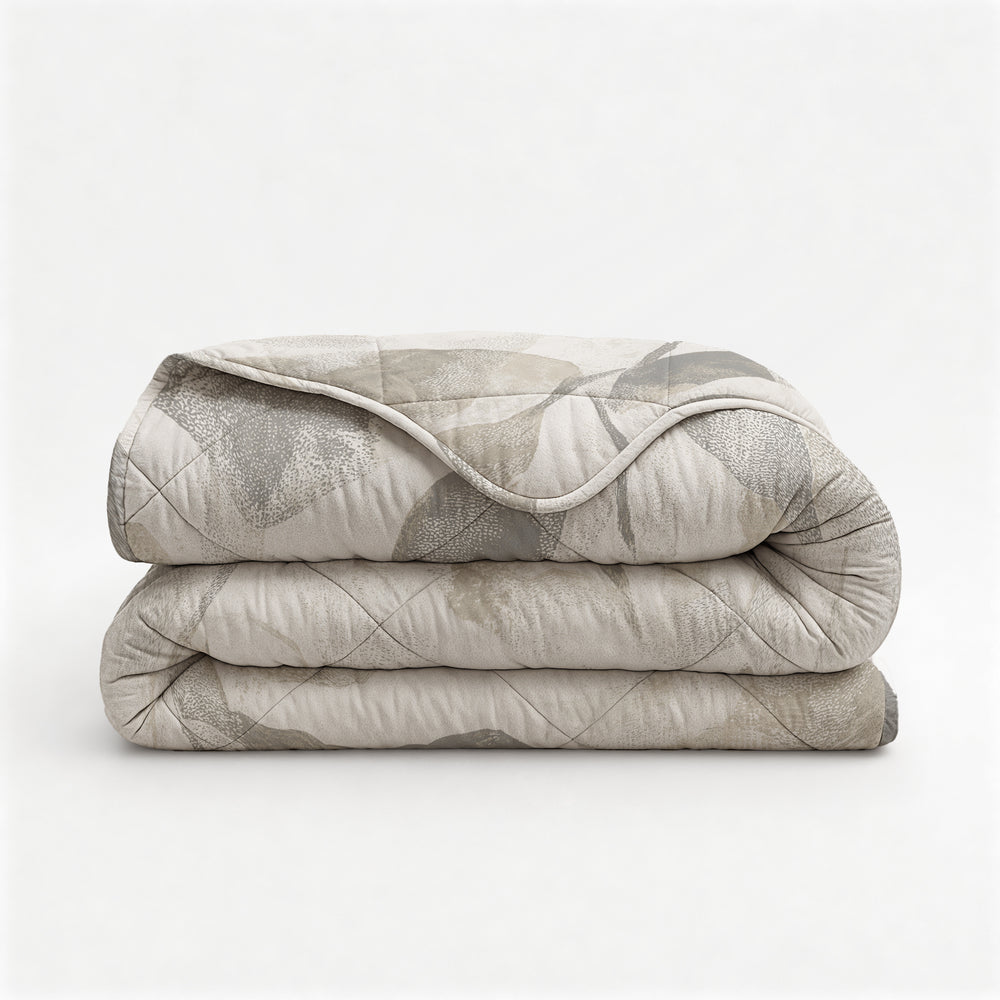 Dekbed Zonder Overtrek - Misty Beige/Grijs (100% Katoen)