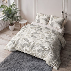 Dekbed Zonder Overtrek - Misty Beige/Grijs (100% Katoen)