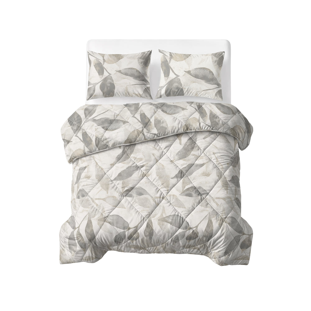 Dekbed Zonder Overtrek - Misty Beige/Grijs (100% Katoen)