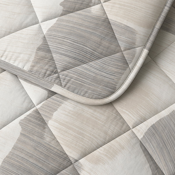 Lazy Dekbed Katoen Checkered Beige/Grijs