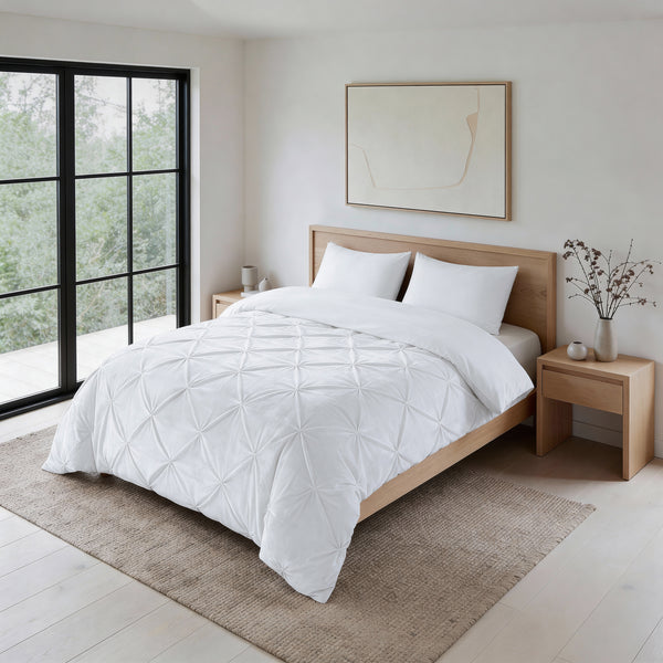 Dekbed Zonder Overtrek - Easy Velvet Pintuck Wit