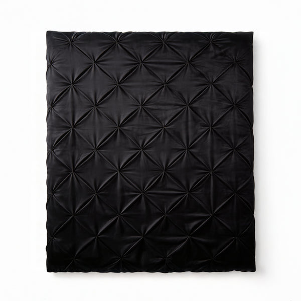 Dekbed Zonder Overtrek - Easy Velvet Pintuck Zwart