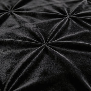 Dekbed Zonder Overtrek - Easy Velvet Pintuck Zwart