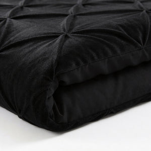 Dekbed Zonder Overtrek - Easy Velvet Pintuck Zwart
