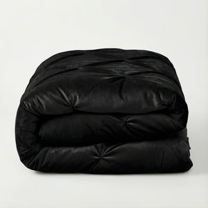 Dekbed Zonder Overtrek - Easy Velvet Pintuck Zwart