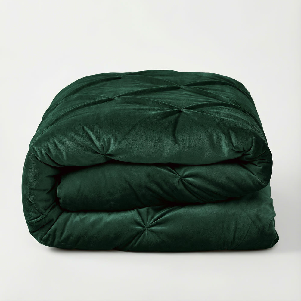 Dekbed Zonder Overtrek - Easy Velvet Pintuck Groen