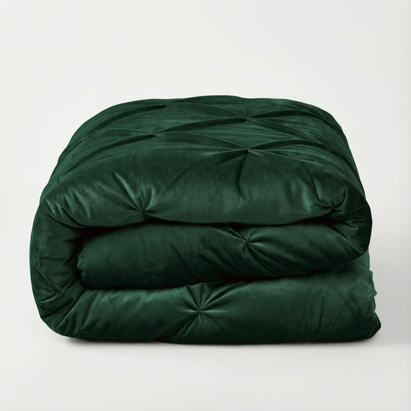 Dekbed Zonder Overtrek - Easy Velvet Pintuck Groen