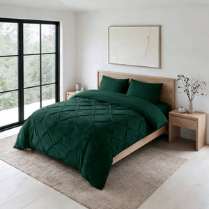 Dekbed Zonder Overtrek - Easy Velvet Pintuck Groen
