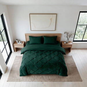 Dekbed Zonder Overtrek - Easy Velvet Pintuck Groen