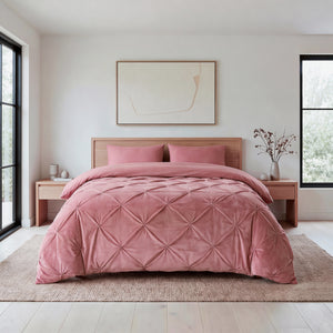Dekbed Zonder Overtrek - Easy Velvet Pintuck Roze