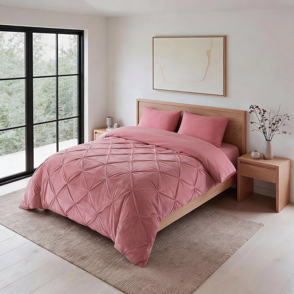 Dekbed Zonder Overtrek - Easy Velvet Pintuck Roze