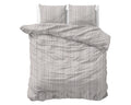 Dekbedovertrek - Pinstripe Taupe 100% katoen