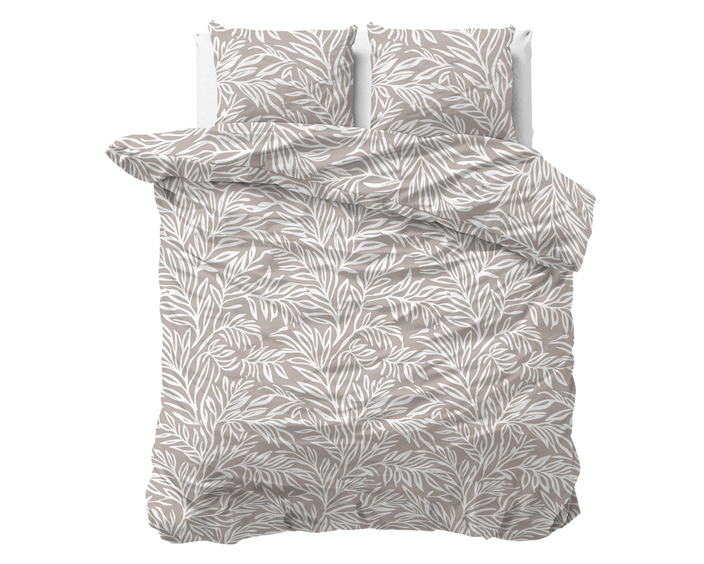 Dekbedovertrek - Breeze Taupe 100% katoen