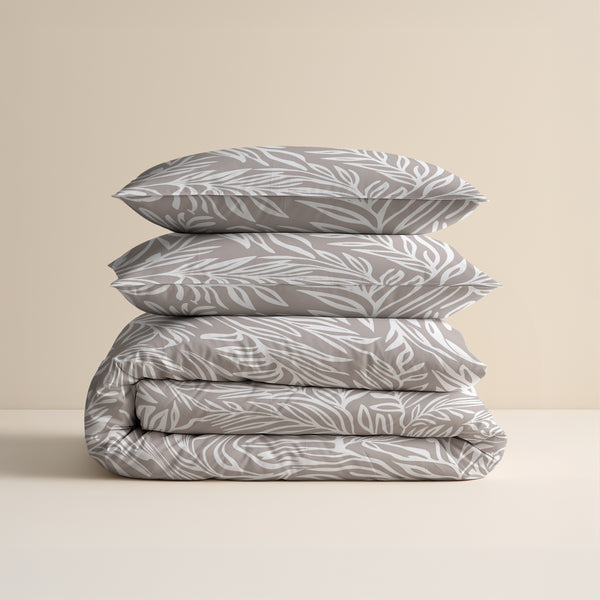 Dekbedovertrek - Breeze Taupe 100% katoen