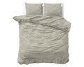 Dekbedovertrek - Ripple Taupe 100% katoen