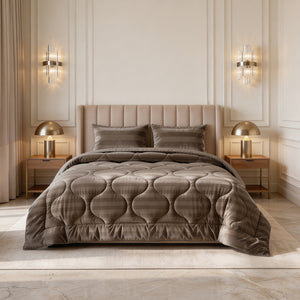 Dekbed Zonder Overtrek - Easy Dekbed Hotel Velvet Taupe