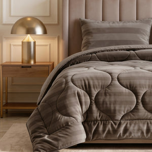 Dekbed Zonder Overtrek - Easy Dekbed Hotel Velvet Taupe