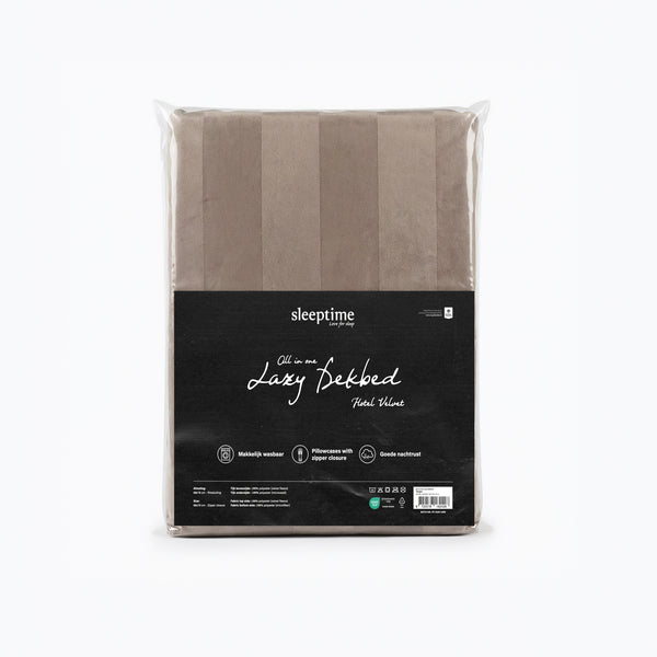 Hotel Velvet 2pack Slopen Taupe 60 x 70