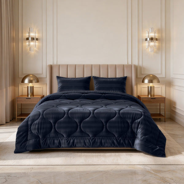 Dekbed Zonder Overtrek - Easy Dekbed Hotel Velvet Navy