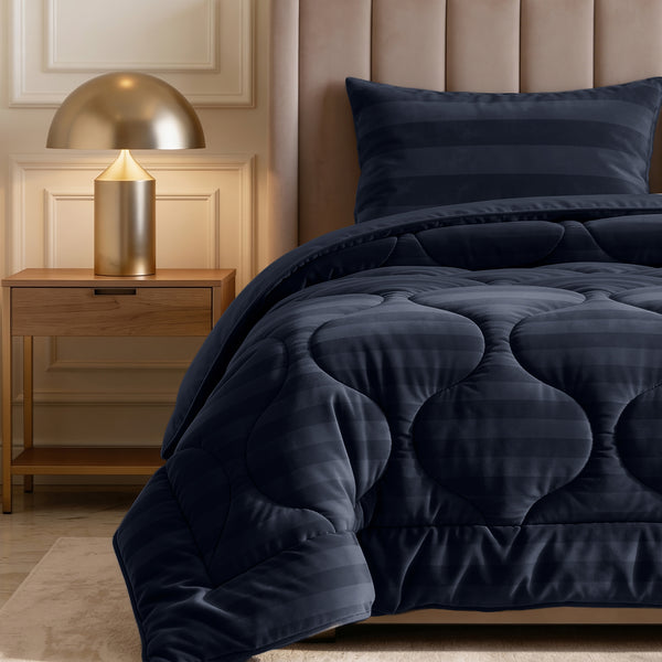 Dekbed Zonder Overtrek - Easy Dekbed Hotel Velvet Navy