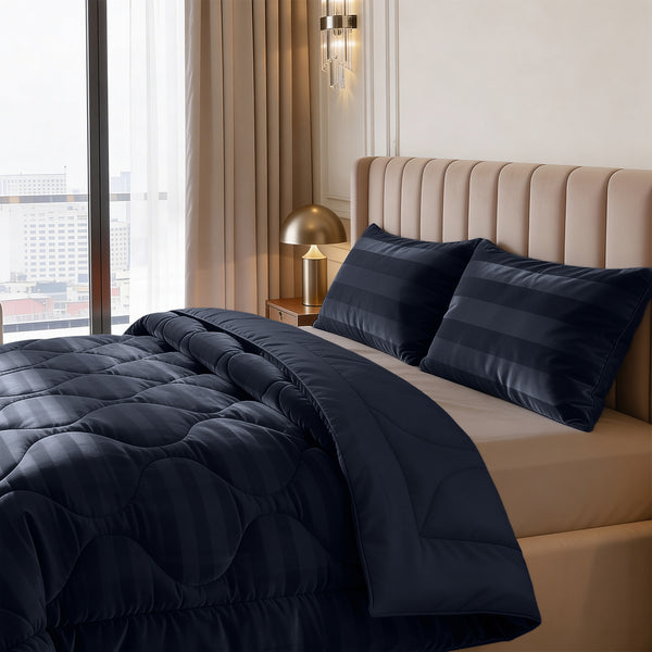 Dekbed Zonder Overtrek - Easy Dekbed Hotel Velvet Navy