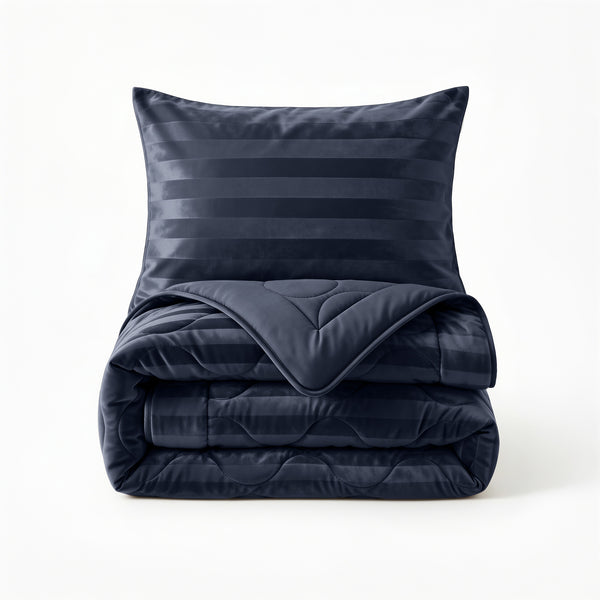 Dekbed Zonder Overtrek - Easy Dekbed Hotel Velvet Navy