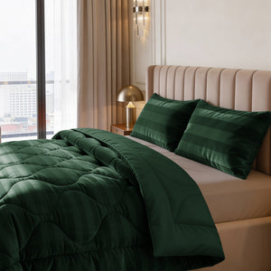 Dekbed Zonder Overtrek - Easy Dekbed Hotel Velvet Donker Groen