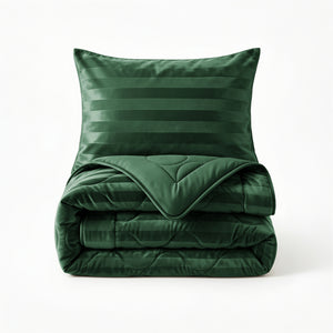 Dekbed Zonder Overtrek - Easy Dekbed Hotel Velvet Donker Groen
