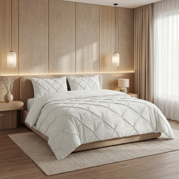 Dekbed Zonder Overtrek - Lazy Dekbed Pintuck Off White