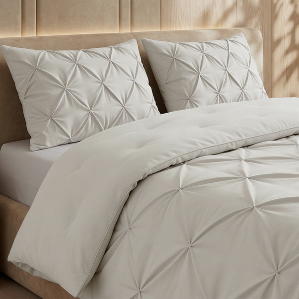 Dekbed Zonder Overtrek - Lazy Dekbed Pintuck Off White