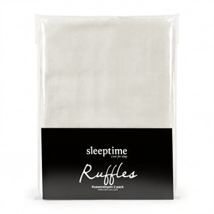 Easy Ruffles Kussenslopen 2pack Gebroken Wit 60 x 70