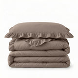 Bettdecke ohne Bezug - Easy Bettdecke Ruffles Taupe