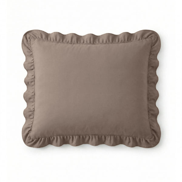 Easy Ruffles Kussenslopen 2pack Taupe 60 x 70