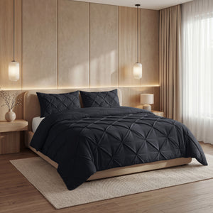 Bettdecke ohne Bettbezug – Lazy Bettdecke Pintuck Anthrazit