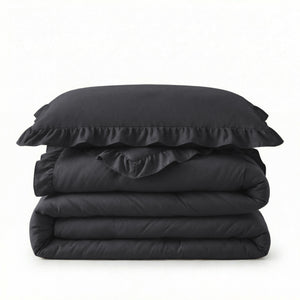 Dekbed Zonder Overtrek - Easy Dekbed Ruffles Antraciet