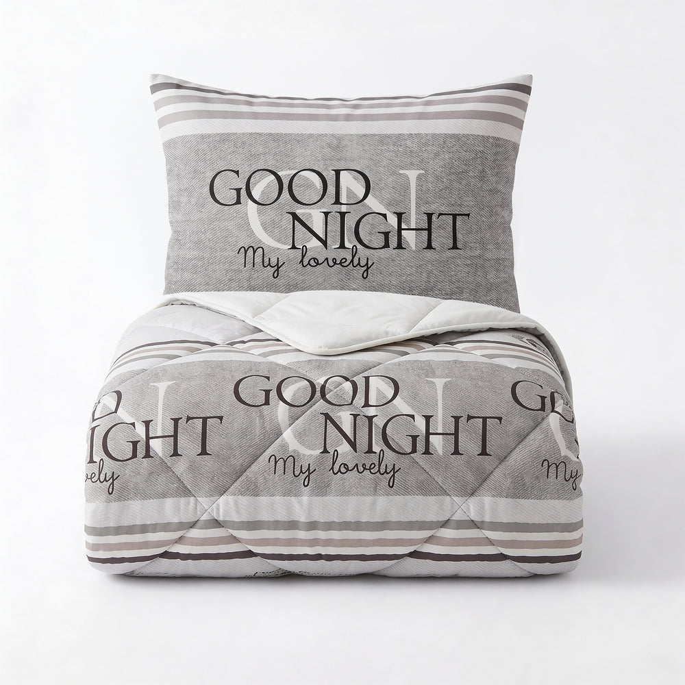 Dekbed Zonder Overtrek - Goodnight Zand Met Kussenslopen
