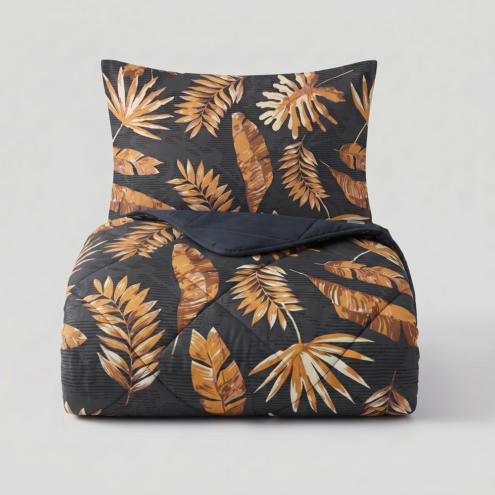 Dekbed Zonder Overtrek - Luisa Zwart Met Kussenslopen