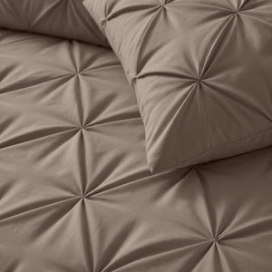 Bettdecke ohne Bettbezug – Lazy Bettdecke Pintuck Taupe