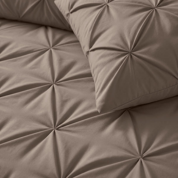 Bettdecke ohne Bettbezug – Lazy Bettdecke Pintuck Taupe