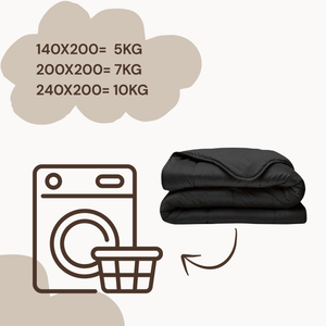 Lazy Velvet Duvet Black
